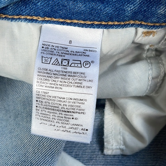 OLD NAVY Rockstar Light Blue Jeans SIZE 8 - Picture 6 of 6